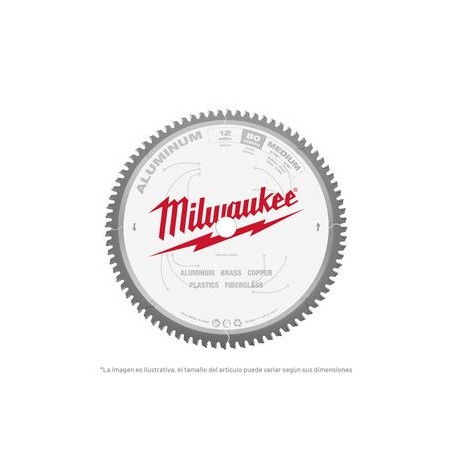 Milwaukee - Disco De Corte De 12x1 Plg P/Aluminio 48404365 80D - QMW48404365