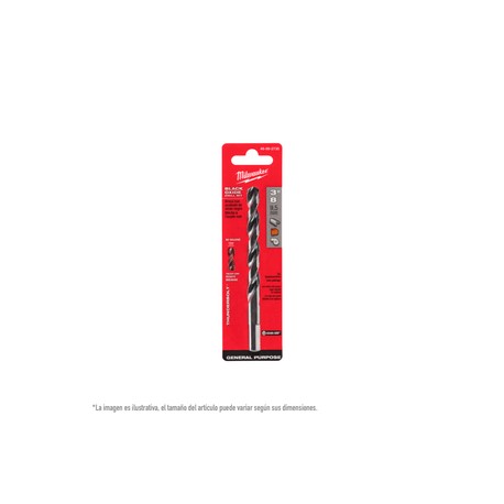 Milwaukee - Broca Thunderbolt Negra 3/8 plg - QMW92730